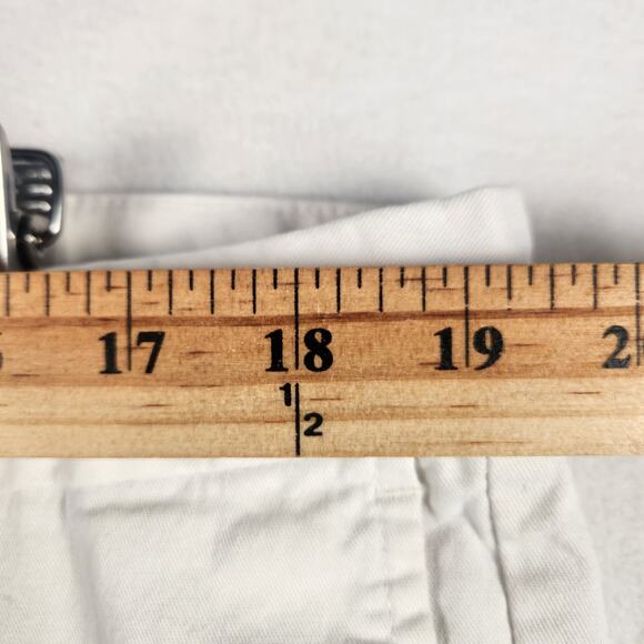 Old Navy Built-In Flex Straight Pants Men 40x32 White Khaki Chino - Picture 12 of 14